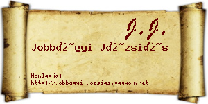 Jobbágyi Józsiás névjegykártya